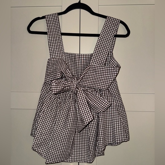 Brown Pleated Tank - Picture 6 of 7